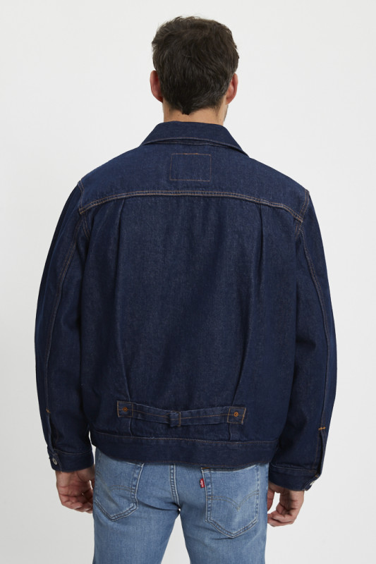 Veste Trucker en jeans dark indigo