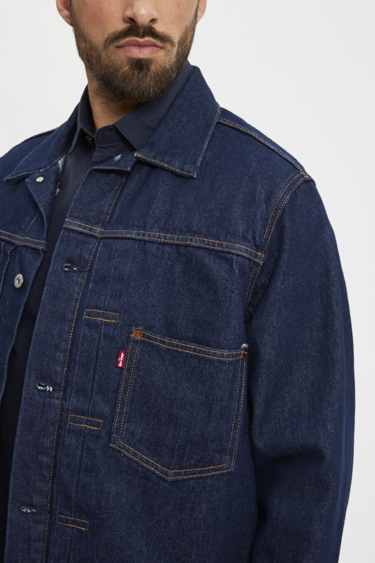 Veste Trucker en jeans dark indigo levi's