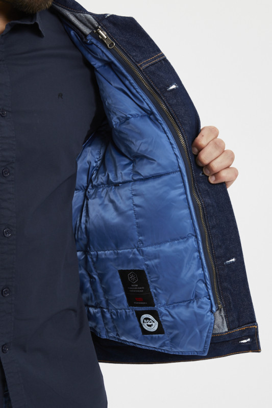 Veste Trucker en jeans dark indigo levi's manches longues