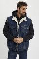 Veste Trucker sherpa sans manches