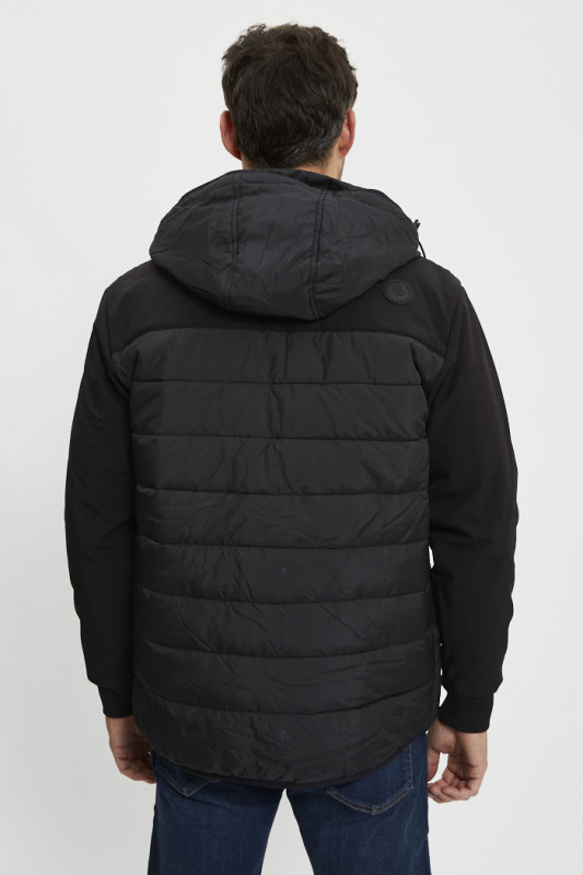 Parka matelassée noire homme