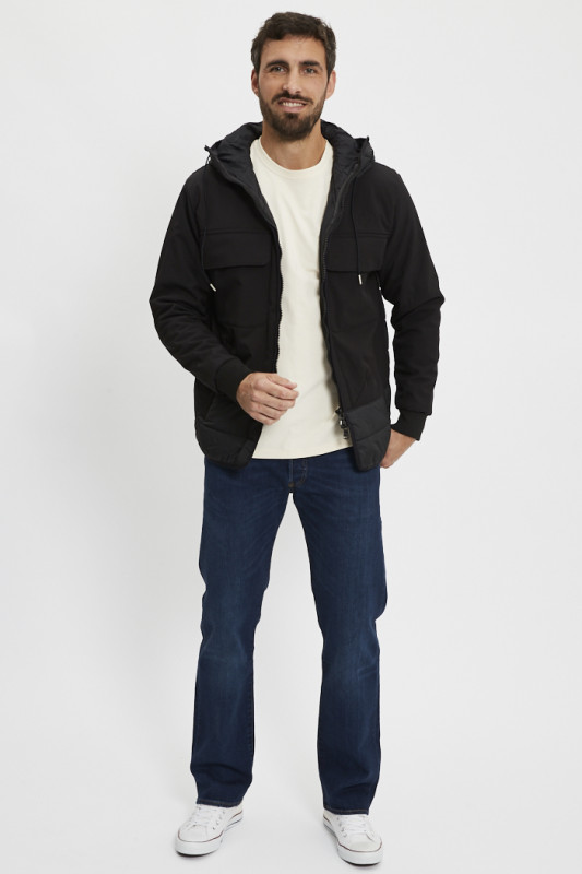 Parka matelassée noire homme PXP