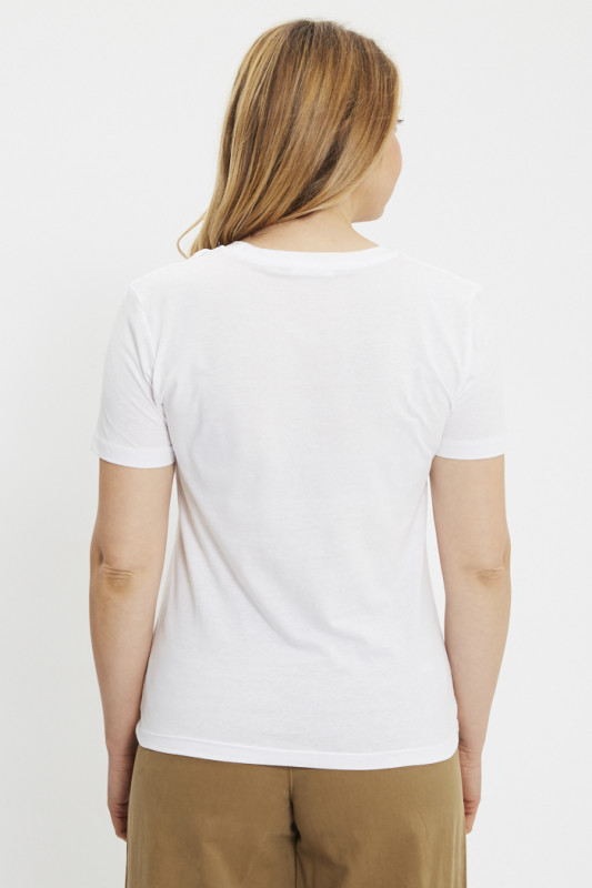 T-shirt Logo graphic blanc