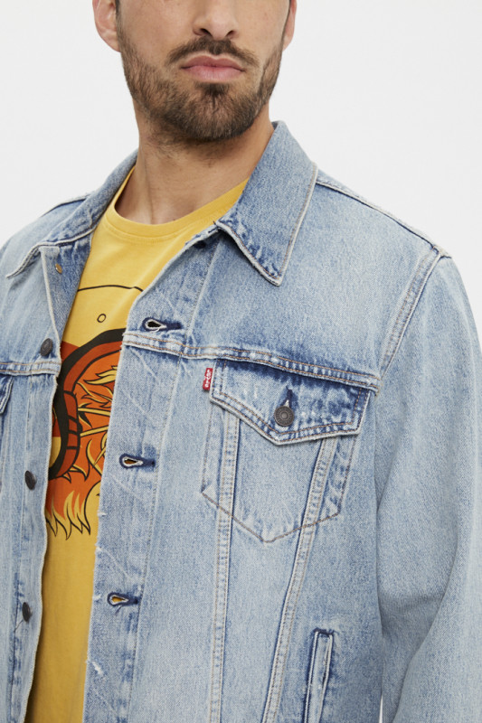 Veste trucker en jeans light indigo homme Levi's