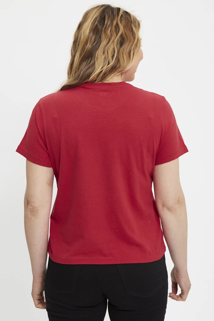 T-shirt Court Gris Moulant Effet Découpé | Tops | PLT FR