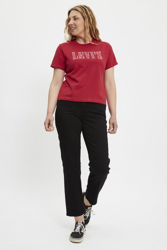 T-shirt graphic classique rouge femme levi's