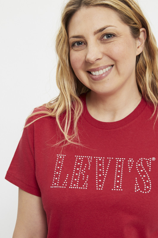 T-shirt graphic classique rouge levi's