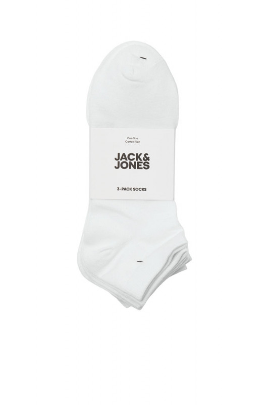  Pack de trois paires de socquettes blanches jack & jones