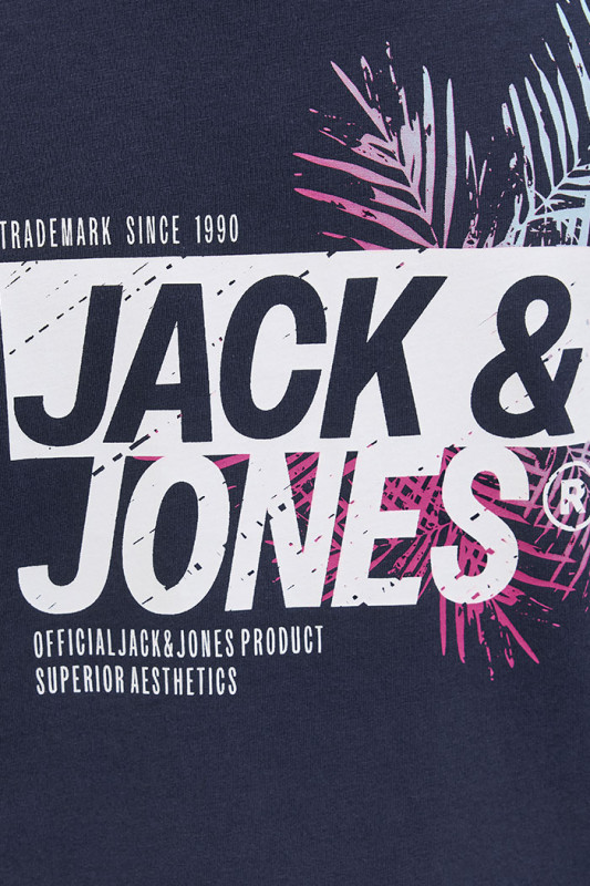 T-shirt graphique Jaxon bleu marine homme J&J