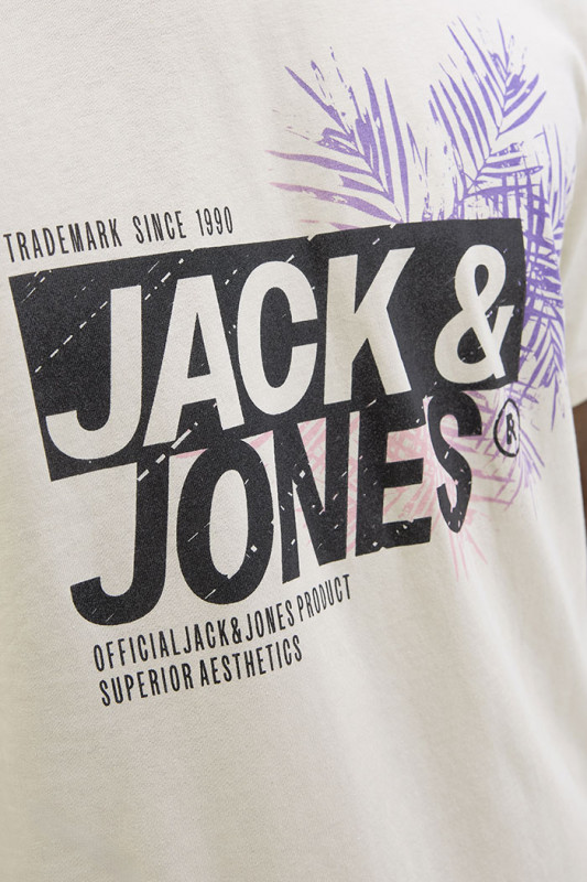 T-shirt graphique Jaxon beige homme J&J