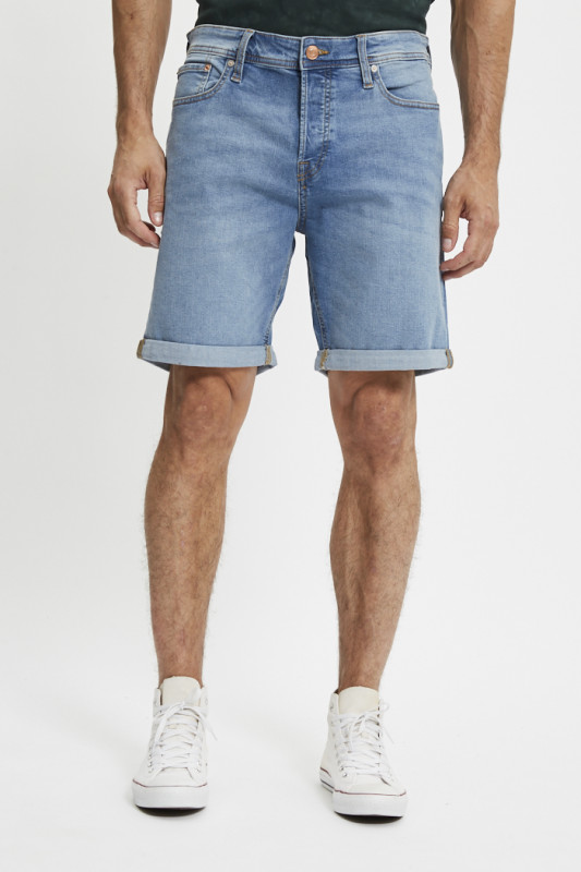 Short Original bleu denim délavé homme