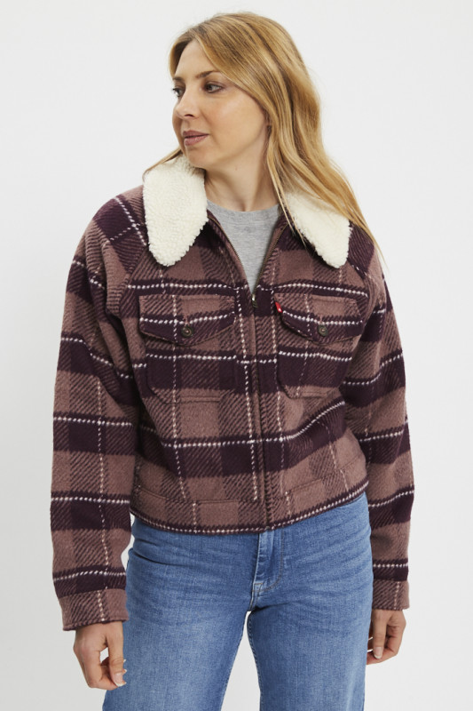 Veste flanelle Shrunken '90  femme