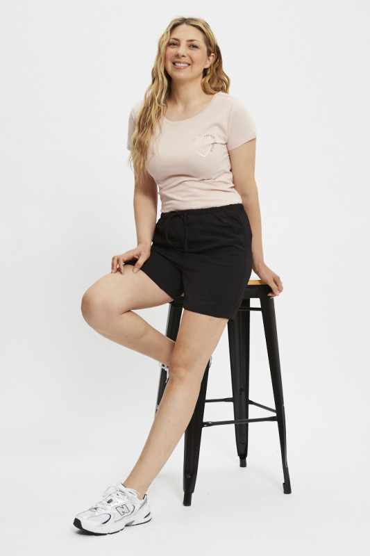 Short Lion taille haute noir JDY