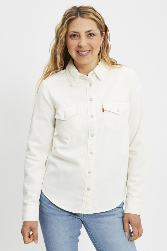 Chemise Westen Iconic écru femme