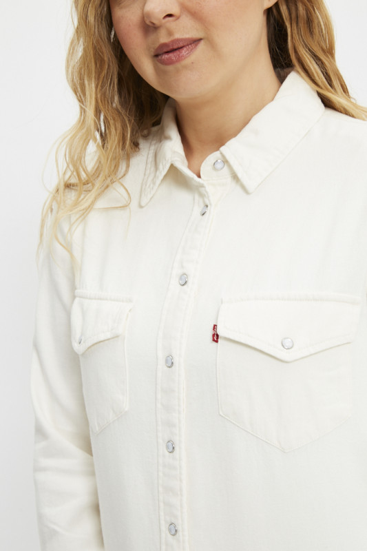 Chemise Westen Iconic écru femme levi's
