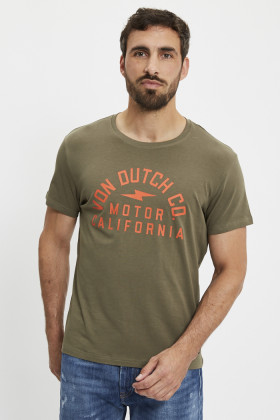 Tee shirt stretch Aki  regular kaki homme