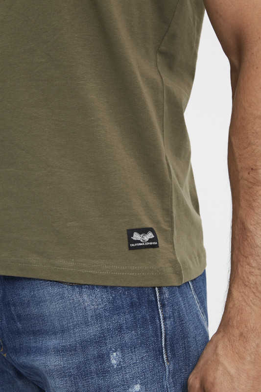 Tee shirt stretch Aki  regular kaki von dtuch homme