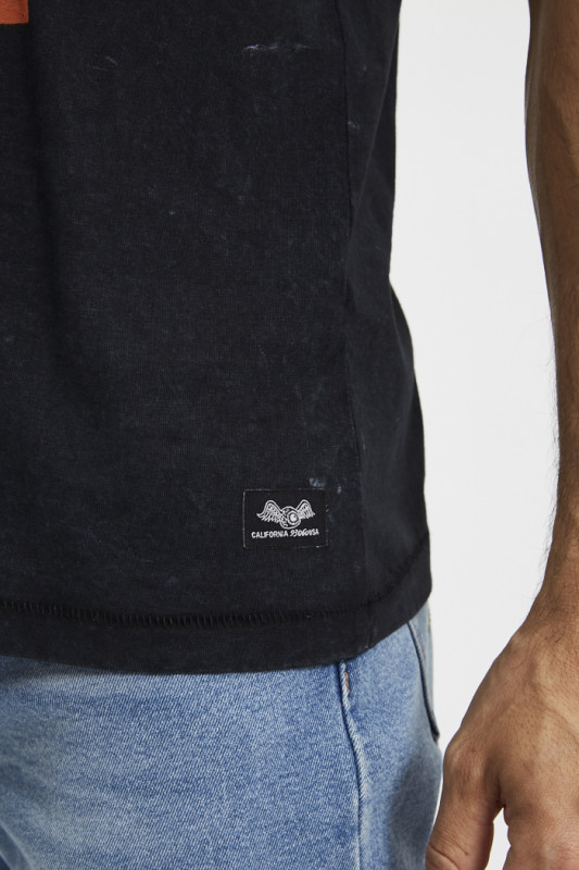 Tee shirt Wolfy en jersey de coton noir von dutch