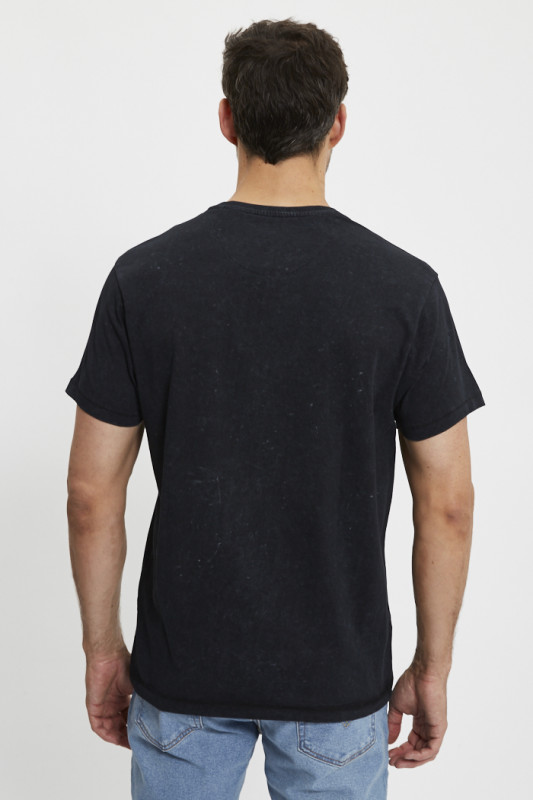Tee shirt Wolfy en jersey de coton noir
