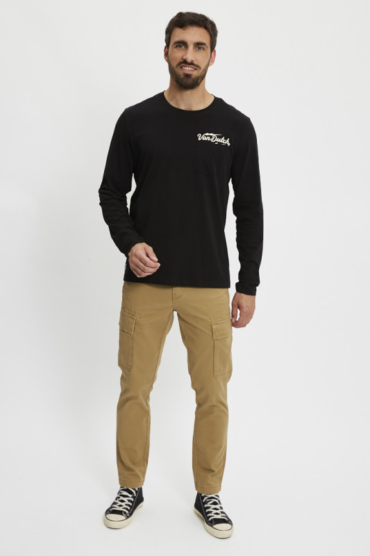 Tee shirt noir manches longues Hiro von dutch