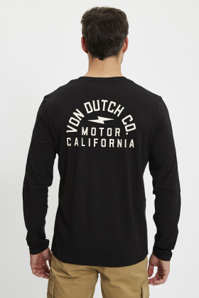 Tee shirt noir manches longues Hiro