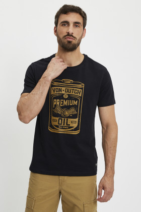 T-shirt Oil regular noir