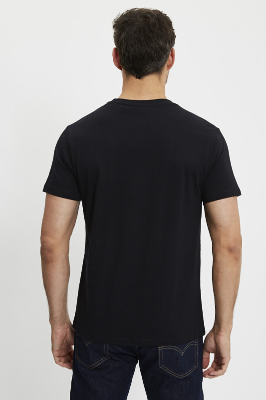 T-shirt regular Biker noir