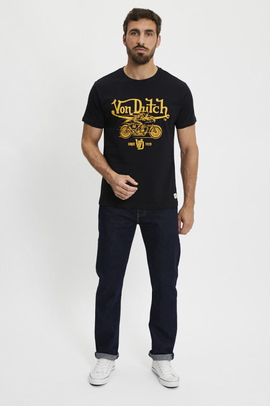 T-shirt regular Biker noir von dutch
