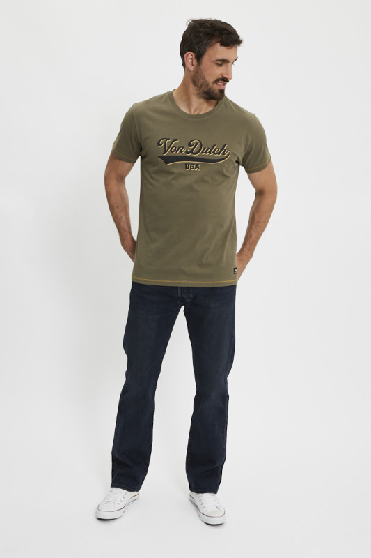T-shirt regular College kaki von dutch