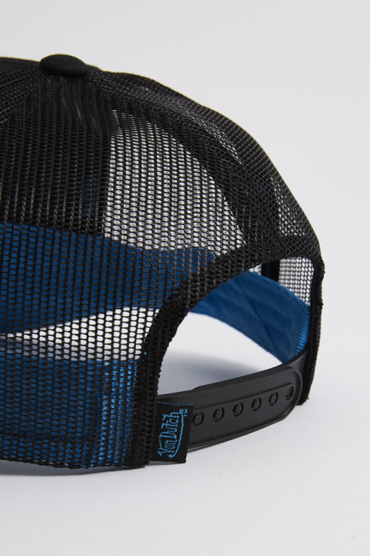 Casquette baseball noire et bleu cyan von dutch