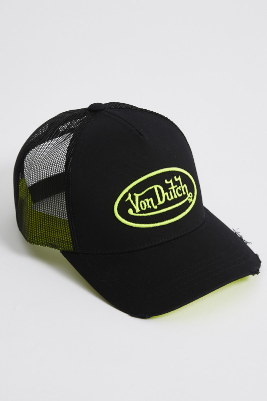 Casquette baseball jaune et noire