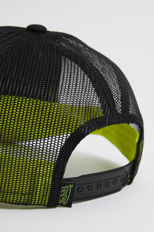 Casquette baseball jaune et noire homme von dutch