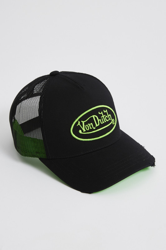 Casquette baseball noire et verte