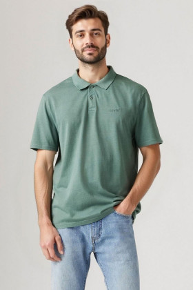Polo piqué Authentic vert homme