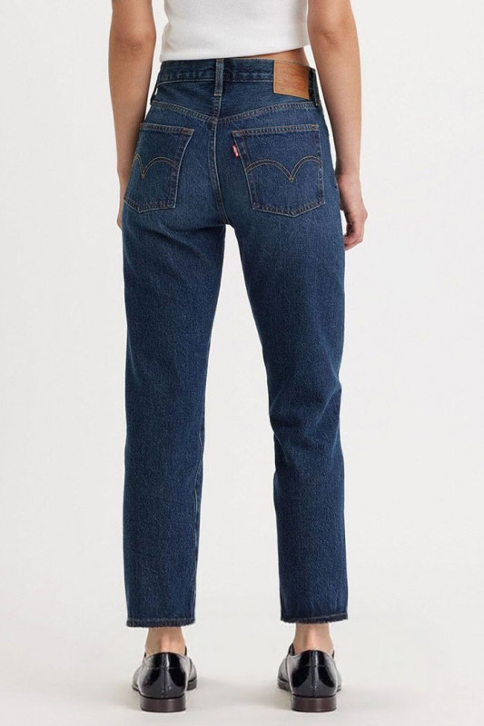 Jeans 501 crop dark indigo feme levi's