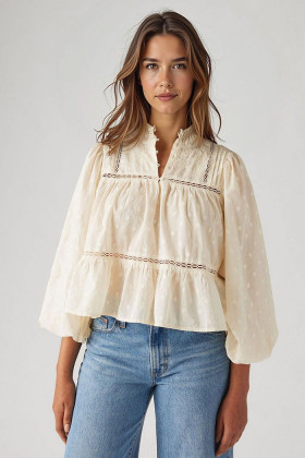 Blouse Lucia crème femme