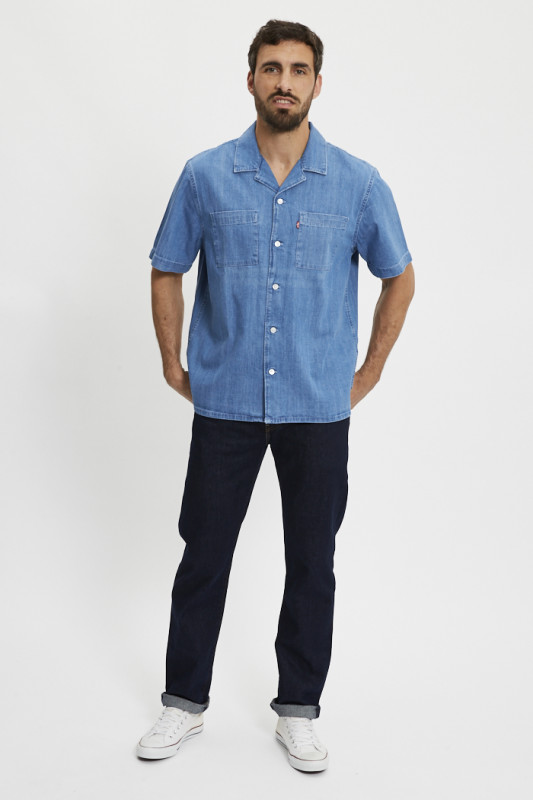 Chemise Camp standard en jean medium indigo homme Levi's