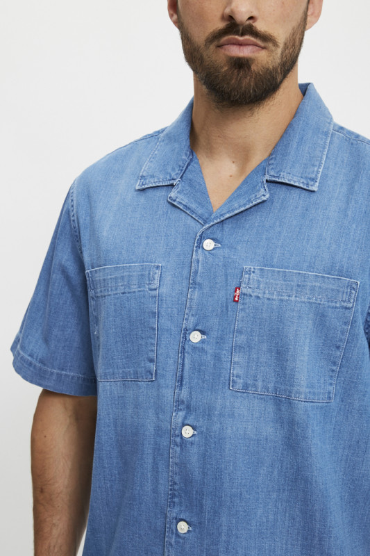 Chemise Camp standard en jean medium indigo Levi's