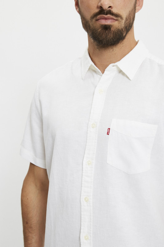 Chemise sunset blanche manches courtes homme levi's