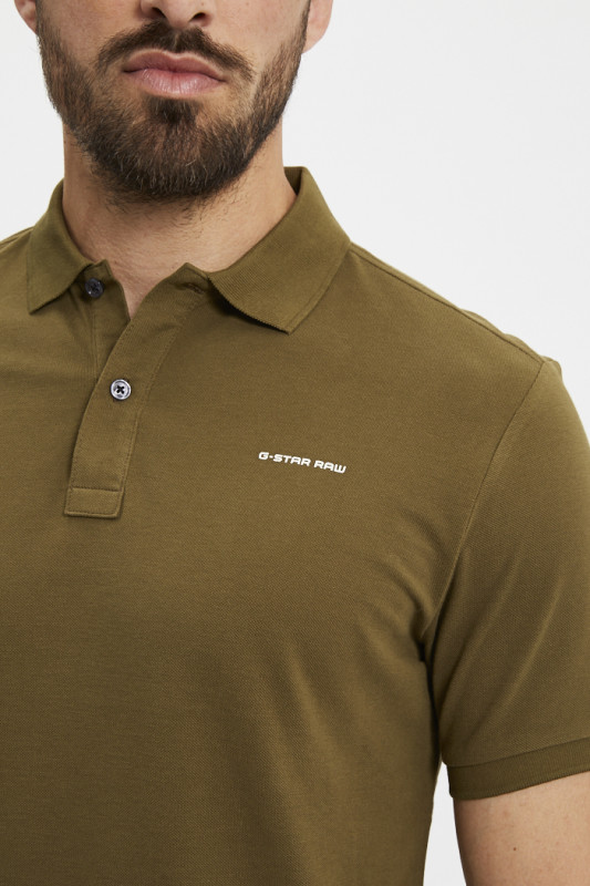 Polo Oluv slim kaki G-Star