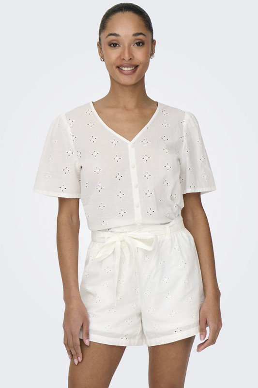 Top Millie blanc femme