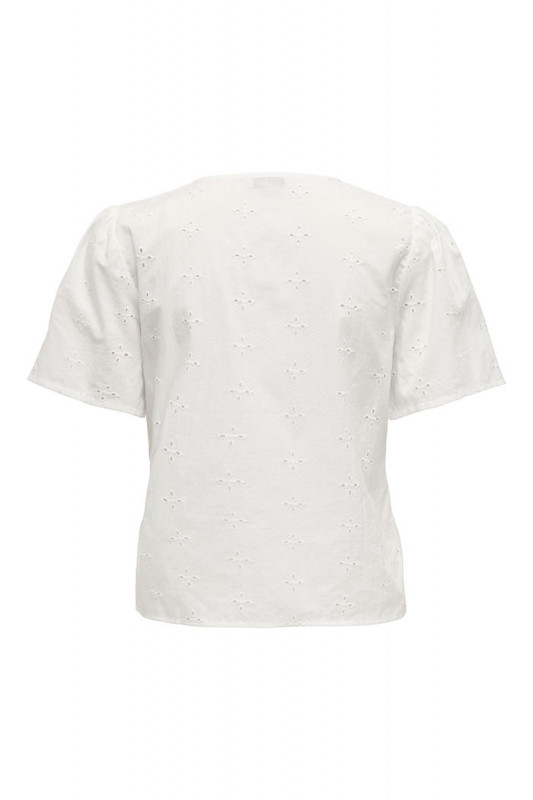Top Millie blanc en coton JDY