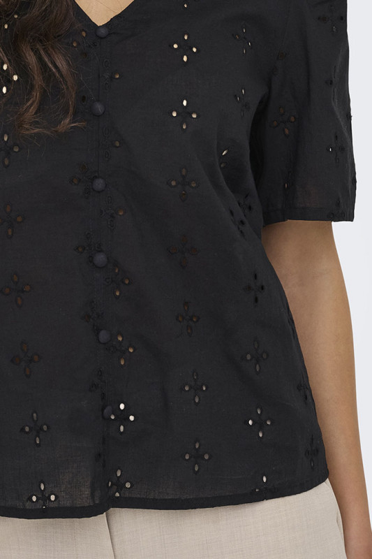 Top Millie noir femme JDY