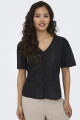 Top Millie brodery noir