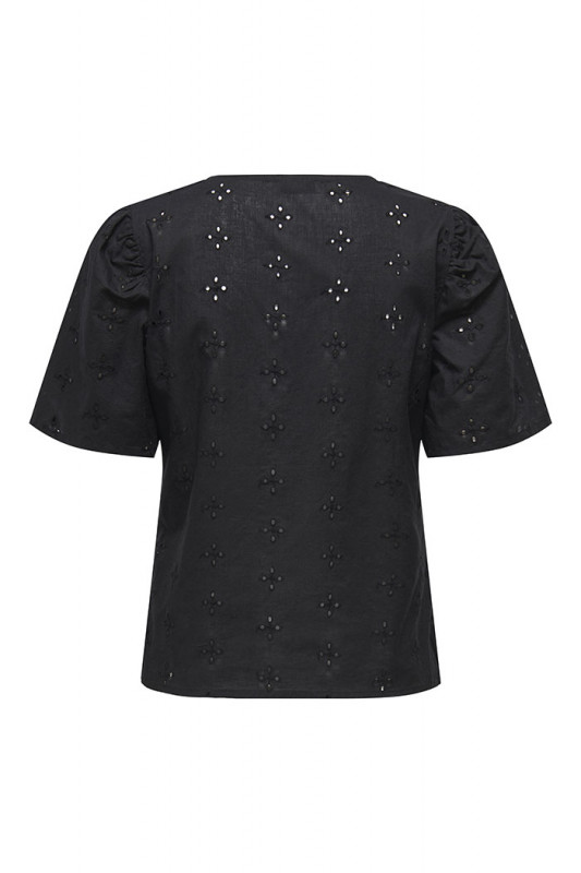 Top Millie noir en coton JDY