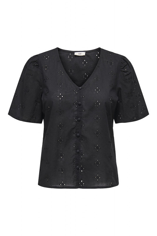  Top Millie noir en coton pour femme