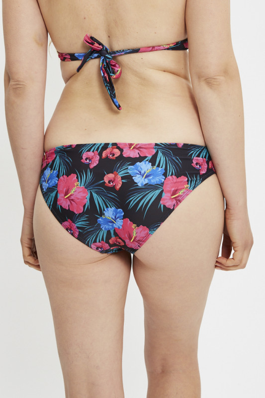 Bas de bikini Aimée Hibiscus tropical femme