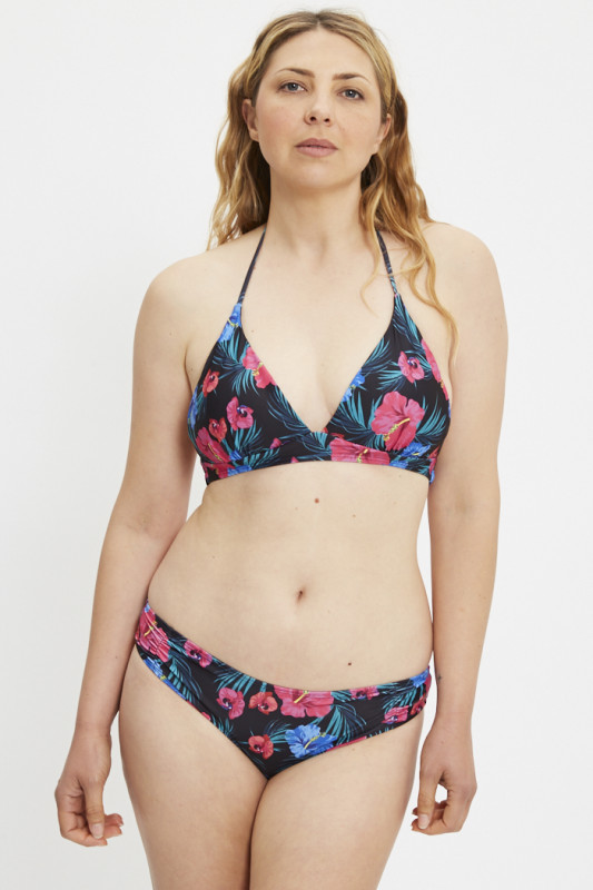 Haut de bikini Aimée hisbiscus tropical femme