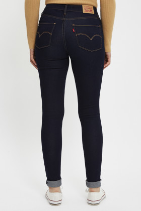 Jeans 721 taille haute skinny dark indigo femme