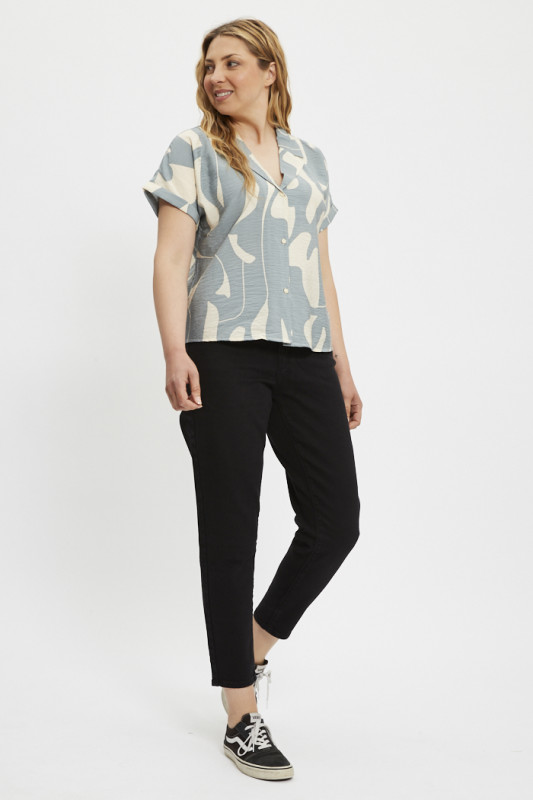 Jeans Mom taille haute noir levi's